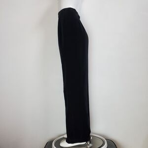 Vintage 70s I. Magnin Black Velvet Trousers